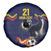 Ecuado Andean Condor Football Custom Spare Tire Cover Tricolors Motif