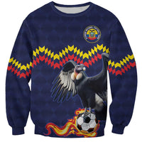Ecuado Andean Condor Football Custom Sweatshirt Tricolors Motif