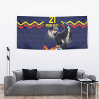 Ecuado Andean Condor Football Custom Tapestry Tricolors Motif