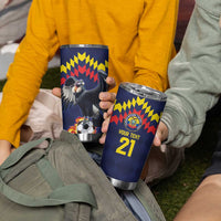 Ecuado Andean Condor Football Custom Tumbler Cup Tricolors Motif