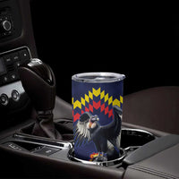 Ecuado Andean Condor Football Custom Tumbler Cup Tricolors Motif