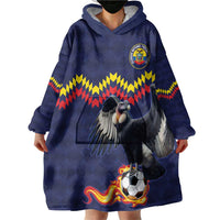 Ecuado Andean Condor Football Custom Wearable Blanket Hoodie Tricolors Motif