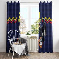 Ecuado Andean Condor Football Custom Window Curtain Tricolors Motif
