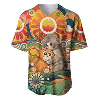 Baby Monkey Punch Baseball Jersey Retro 70S Hippie Style Groovy Spring
