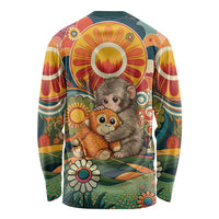 Baby Monkey Punch Long Sleeve Shirt Retro 70S Hippie Style Groovy Spring