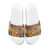 Baby Monkey Punch Slide Sandals Retro 70S Hippie Style Groovy Spring