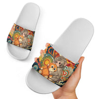 Baby Monkey Punch Slide Sandals Retro 70S Hippie Style Groovy Spring