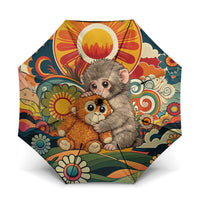 Baby Monkey Punch Umbrella Retro 70S Hippie Style Groovy Spring