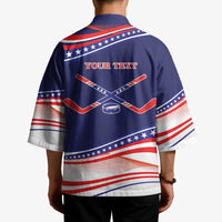 My Gold Medal Winning Hockey Team Personalized Kimono Blue Style