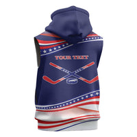 My Gold Medal Winning Hockey Team Personalized Sleeveless Hoodie Blue Style