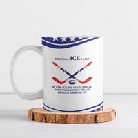 My Gold Medal Winning Hockey Team Personalized Ceramic Mug White Style