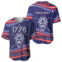 United States Hockey Personalized Baseball Jersey Losing Teeth Winning Wars Since 1776 Blue Style