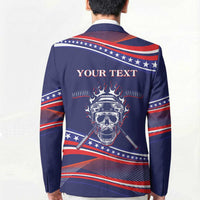 United States Hockey Personalized Blazer Losing Teeth Winning Wars Since 1776 Blue Style