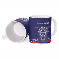 United States Hockey Personalized Ceramic Mug Losing Teeth Winning Wars Since 1776 Blue Style