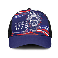 United States Hockey Personalized Mesh Trucker Cap Losing Teeth Winning Wars Since 1776 Blue Style