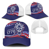 United States Hockey Personalized Mesh Trucker Cap Losing Teeth Winning Wars Since 1776 Blue Style