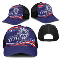 United States Hockey Personalized Mesh Trucker Cap Losing Teeth Winning Wars Since 1776 Blue Style
