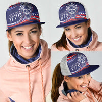 United States Hockey Personalized Mesh Trucker Cap Losing Teeth Winning Wars Since 1776 Blue Style