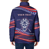 United States Hockey Personalized Padded Jacket Losing Teeth Winning Wars Since 1776 Blue Style