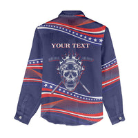 United States Hockey Personalized Women Casual Shirt Losing Teeth Winning Wars Since 1776 Blue Style
