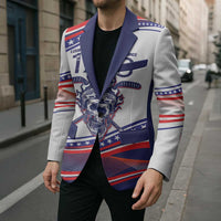 United States Hockey Personalized Blazer Losing Teeth Winning Wars Since 1776 White Style