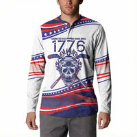 United States Hockey Personalized Button Sweatshirt Losing Teeth Winning Wars Since 1776 White Style