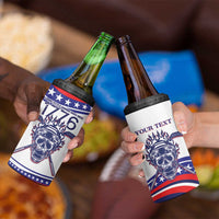 United States Hockey Personalized 4 in 1 Can Cooler Tumbler Losing Teeth Winning Wars Since 1776 White Style
