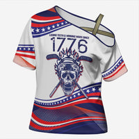 United States Hockey Personalized Cross Shoulder Shirt Losing Teeth Winning Wars Since 1776 White Style