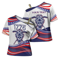 United States Hockey Personalized Cross Shoulder Shirt Losing Teeth Winning Wars Since 1776 White Style