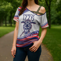 United States Hockey Personalized Cross Shoulder Shirt Losing Teeth Winning Wars Since 1776 White Style