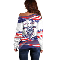 United States Hockey Personalized Off Shoulder Sweater Losing Teeth Winning Wars Since 1776 White Style