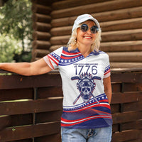 United States Hockey Personalized Women Polo Shirt Losing Teeth Winning Wars Since 1776 White Style