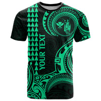 Custom Hawaii T Shirt Paradise of the Pacific Tribal Kakau for King Kamehameha Day - Green - Wonder Print Shop