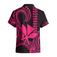 Custom Hawaii Hawaiian Shirt Paradise of the Pacific Tribal Kakau for King Kamehameha Day - Pink - Wonder Print Shop
