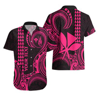 Custom Hawaii Hawaiian Shirt Paradise of the Pacific Tribal Kakau for King Kamehameha Day - Pink - Wonder Print Shop