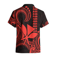 Custom Hawaii Hawaiian Shirt Paradise of the Pacific Tribal Kakau for King Kamehameha Day - Red - Wonder Print Shop