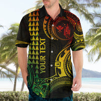 Custom Hawaii Hawaiian Shirt Paradise of the Pacific Tribal Kakau for King Kamehameha Day - Reggae - Wonder Print Shop