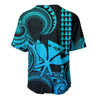 Custom Happy King Kamehameha Day Hawaii Baseball Jersey Paradise of the Pacific Tribal Kakau with Kanaka Maoli - Aqua LT9 - Wonder Print Shop
