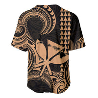 Custom Happy King Kamehameha Day Hawaii Baseball Jersey Paradise of the Pacific Tribal Kakau with Kanaka Maoli - Nude LT9 - Wonder Print Shop