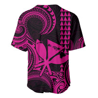 Custom Happy King Kamehameha Day Hawaii Baseball Jersey Paradise of the Pacific Tribal Kakau with Kanaka Maoli - Pink LT9 - Wonder Print Shop