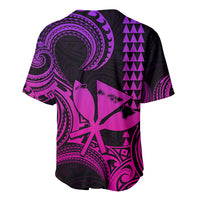 Custom Happy King Kamehameha Day Hawaii Baseball Jersey Paradise of the Pacific Tribal Kakau with Kanaka Maoli - Pink Gradient LT9 - Wonder Print Shop