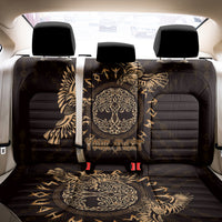 Personalized Odin's Celtic Raven Back Car Seat Cover Gold Scandinavian Tattoo LT9 - Wonder Print Shop