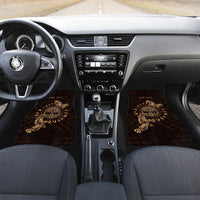 Personalized Odin's Celtic Raven Car Mats Gold Scandinavian Tattoo LT9 - Wonder Print Shop
