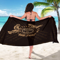 Personalized Odin's Celtic Raven Sarong Gold Scandinavian Tattoo - Wonder Print Shop