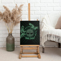 Personalized Odin's Celtic Raven Canvas Wall Art Green Scandinavian Tattoo LT9 - Wonder Print Shop