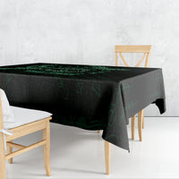 Personalized Odin's Celtic Raven Tablecloth Green Scandinavian Tattoo - Wonder Print Shop