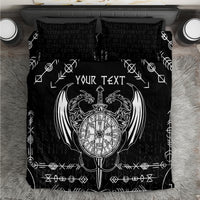 Personalized Viking Dragon Bedding Set with Sword Black Scandinavian Tattoo LT9 - Wonder Print Shop
