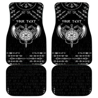 Personalized Viking Dragon Car Mats with Sword Black Scandinavian Tattoo LT9 - Wonder Print Shop