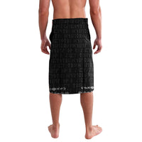 Personalized Viking Dragon Lavalava with Sword Black Scandinavian Tattoo - Wonder Print Shop