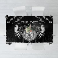 Personalized Viking Dragon Tablecloth with Sword Black Scandinavian Tattoo - Wonder Print Shop
